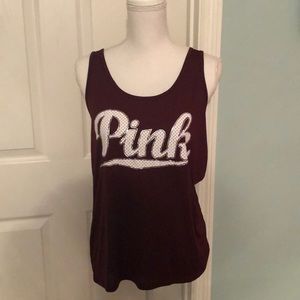 Victoria Secret Pink Brand Racerback tank top.